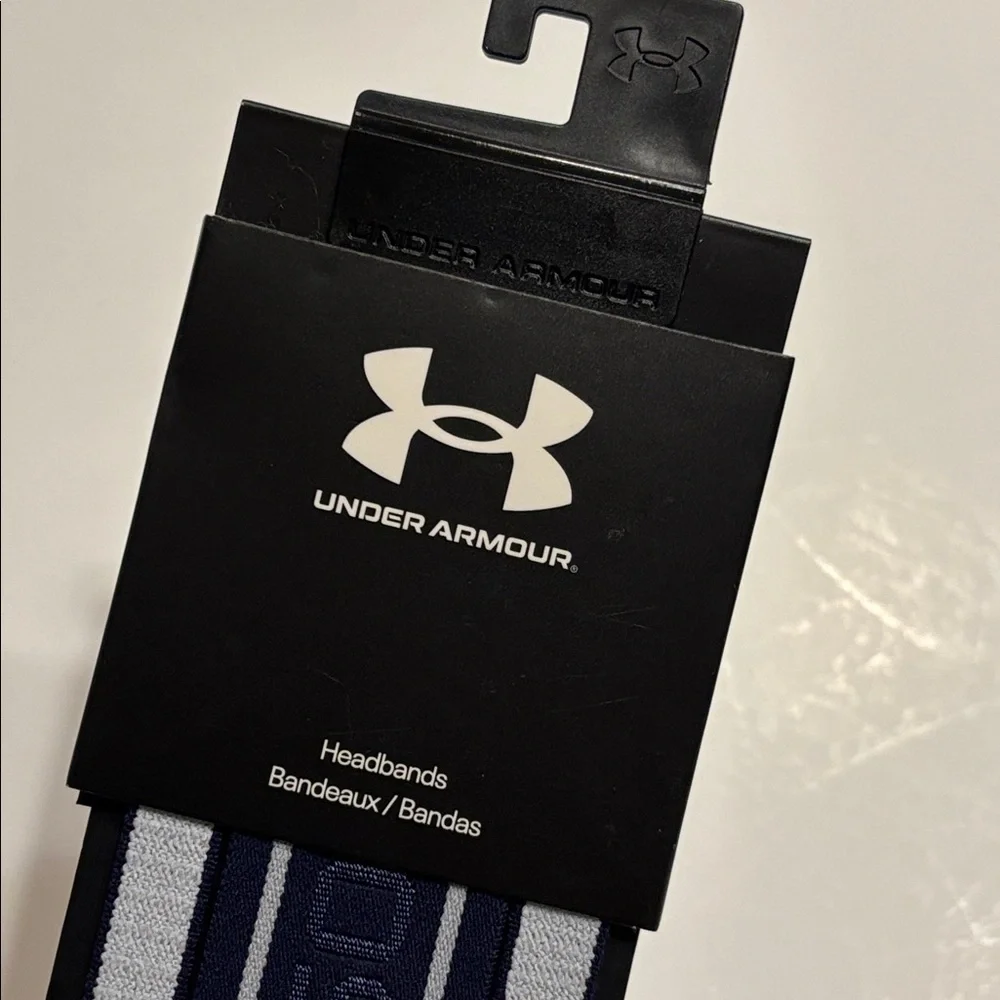 Under Armour Softball Headbands 3 Pack in Blue and Gray